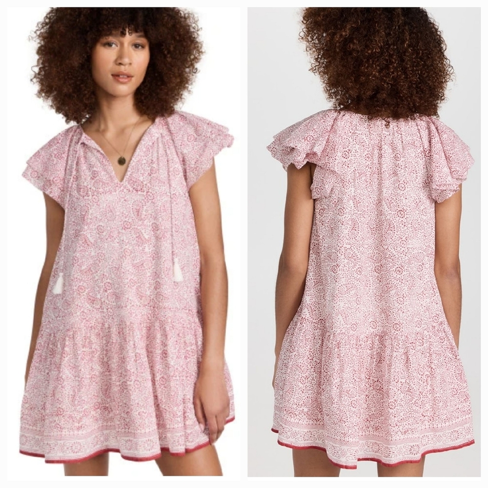 Cleobella Jaya Paisley Ditzy Mini Dress Womens Small